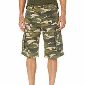 True Religion Mens Camo Utility Cargo Shorts 104821 - NWT $159